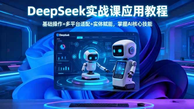 （16391期）DeepSeek实战课应用教程、基础操作+多平台适配+实体赋能，掌握AI核心技能-佳佳云创网