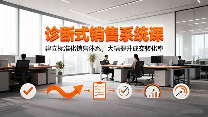 （16435期）诊断式销售系统课，建立标准化销售体系，大幅提升成交转化率-佳佳云创网
