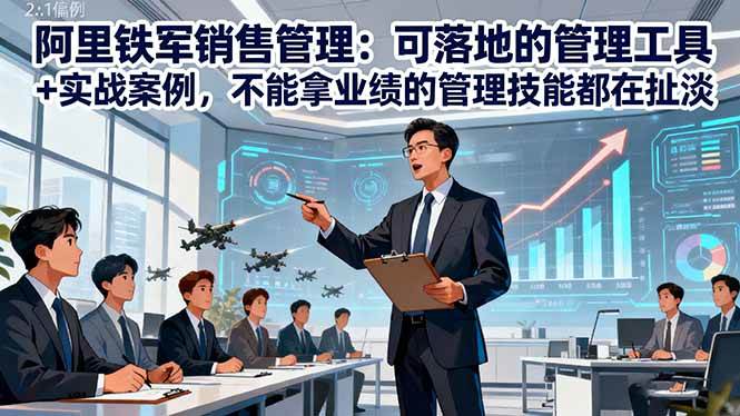 （16436期）阿里铁军销售管理：可落地的管理工具+实战案例，不能拿业绩的管理都在扯淡-佳佳云创网