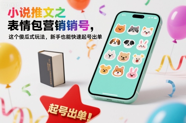 小说推文之表情包营销号，这个傻瓜式玩法，新手也能快速起号出单-佳佳云创网