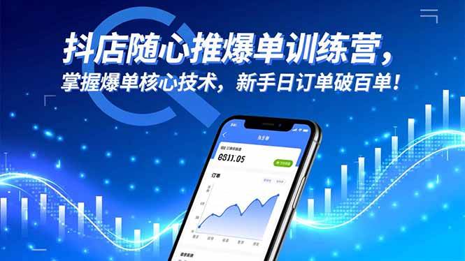 （16526期）抖店随心推爆单训练营，掌握爆单核心技术，新手日订单破百单！-佳佳云创网