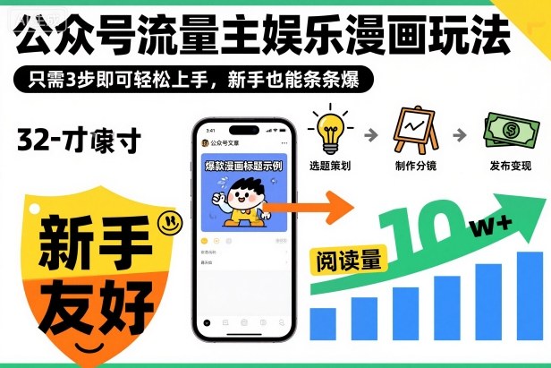 ‍‬⁢‍⁡‍‍⁡​⁣⁤‍‬⁡⁣⁢​⁣‍⁣‌‌⁢​⁡⁡‌​⁢⁣⁢​⁢‌​⁣‬​⁣‬‬⁣⁢​⁢⁣公众号流量主娱乐漫画玩法，只需3步即可轻松上手，新手也能条条爆-佳佳云创网