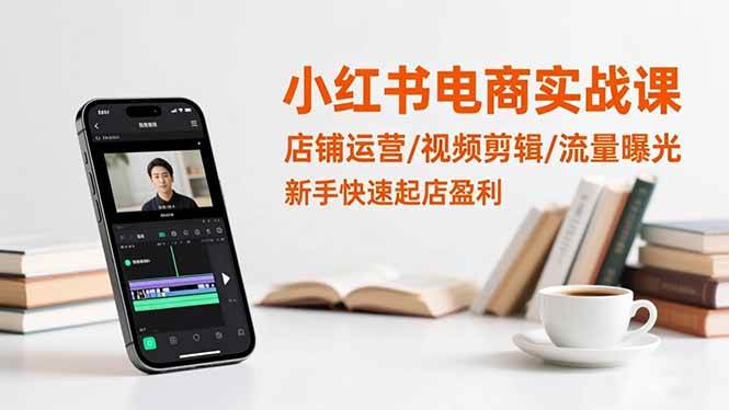 （16536期）小红书电商实战课：店铺运营/视频剪辑/流量曝光，新手快速起店盈利-佳佳云创网