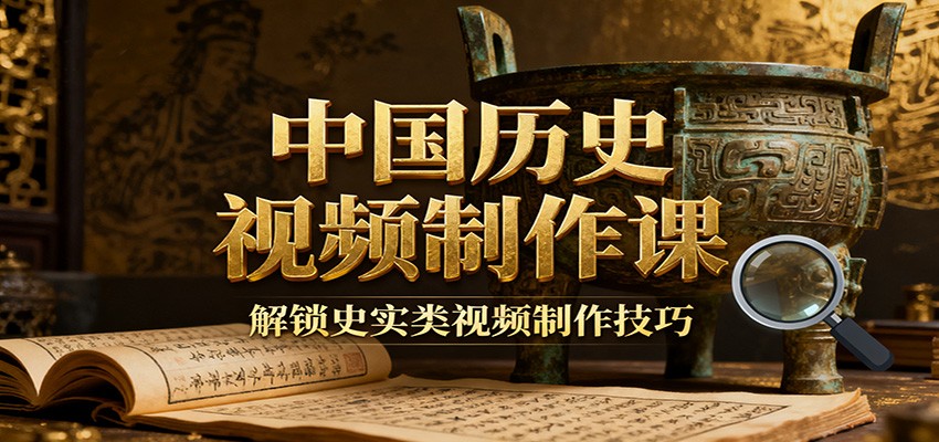 中国历史视频制作课：疆域地图集+参考文案+练习素材，解锁史实类视频制作技巧-佳佳云创网