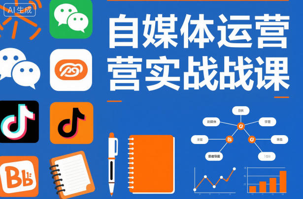 自媒体运营实战课，掌握一套系统的自媒体运营底层方法论，成为优秀的内容创作者-佳佳云创网