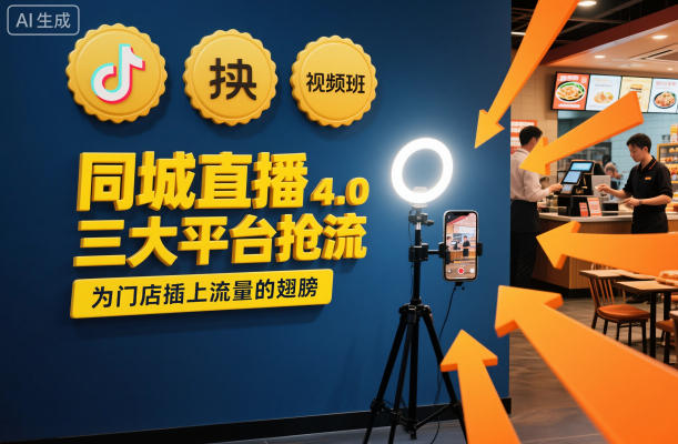 同城直播实操班4.0，三大平台抢流，为门店插上流量的翅膀-佳佳云创网