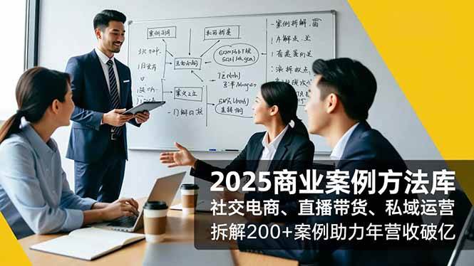 （16713期）2025商业案例方法库，社交电商、直播带货、私域运营，拆解200+案例助力年营收破亿-佳佳云创网