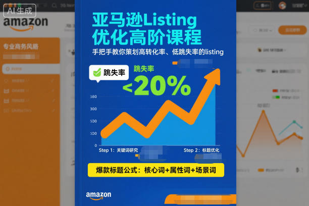 亚马逊Listing优化高阶课程，手把手教你策划高转化率、低跳失率的listing-佳佳云创网
