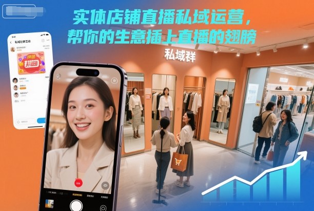 实体店铺直播私域运营，帮你的生意插上直播的翅膀-佳佳云创网