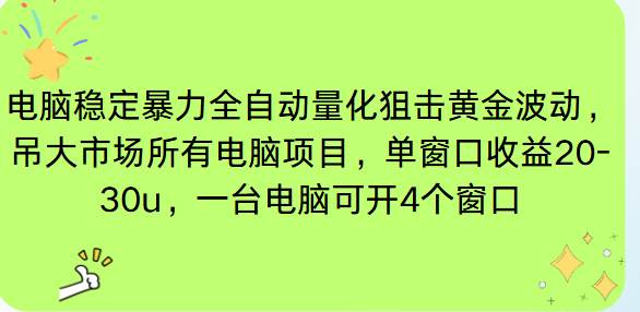 （16737期）电脑EA策略挂机项目单窗口收益20-30u，单电脑可挂5-10个窗口收益稳健4位数-佳佳云创网
