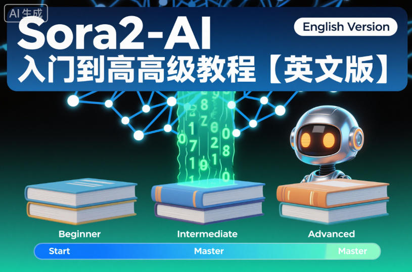 Sora2-AI入门到高级教程【英文版】-佳佳云创网