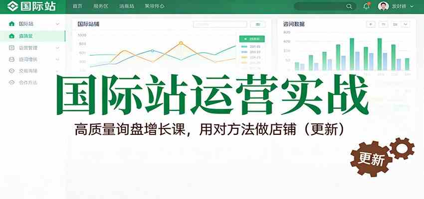 国际站运营实战，高质量询盘增长课，用对方法做店铺（更新）-佳佳云创网