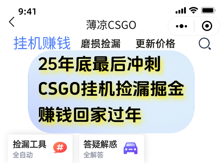 用CSGO游戏挂机捡漏掘金赚钱掘金，一部手机轻松日入500+-佳佳云创网