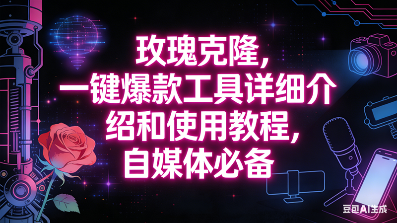 （16811期）玫瑰克隆工具，自媒体必备神器，一键爆款，详细介绍和使用教程-佳佳云创网