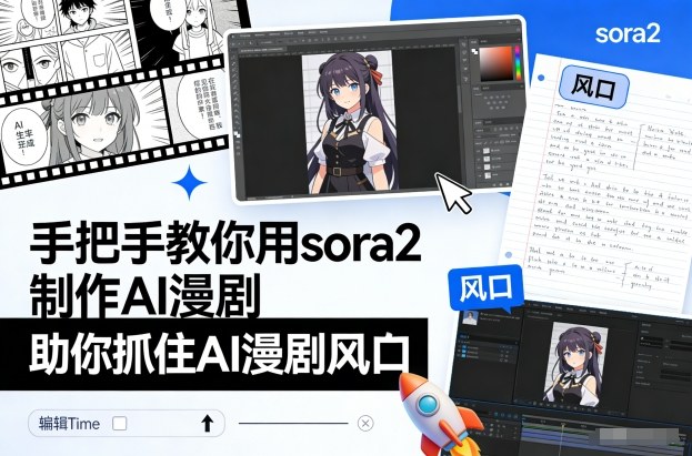 手把手教你用sora2制作AI漫剧，助你抓住AI漫剧风口-佳佳云创网