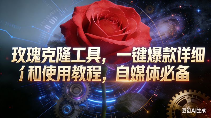 （16837期）玫瑰克隆工具，鲁大魔ai，自媒体必备神器，一键爆款，详细介绍，和使用教程-佳佳云创网