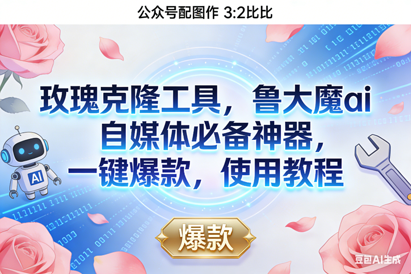 （16847期）玫瑰克隆神器，鲁大魔ai，自媒体必备，一键爆款工具，详细介绍，和使用教程-佳佳云创网