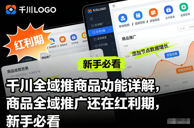 千川全域推商品功能详解，商品全域推广还在红利期，新手必看-佳佳云创网