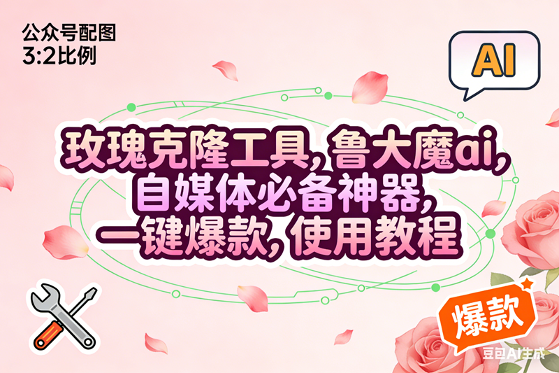 （16859期）玫瑰克隆，鲁大魔ai，自媒体必备神器，一键爆款工具，详细使用教程-佳佳云创网