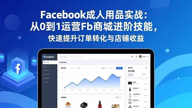 （16864期）Facebook成人用品实战：从0到1运营Fb商城进阶技能，快速提升订单转化与店铺收益-佳佳云创网