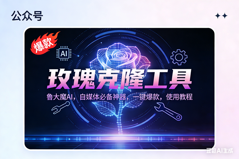 （16881期）玫瑰克隆神器，鲁大魔ai，自媒体必备，一键爆款工具，详细教程-佳佳云创网