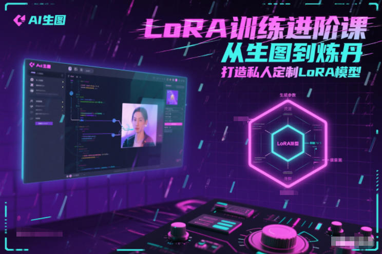LoRA训练进阶课，从生图到炼丹，打造私人定制LoRA模型-佳佳云创网