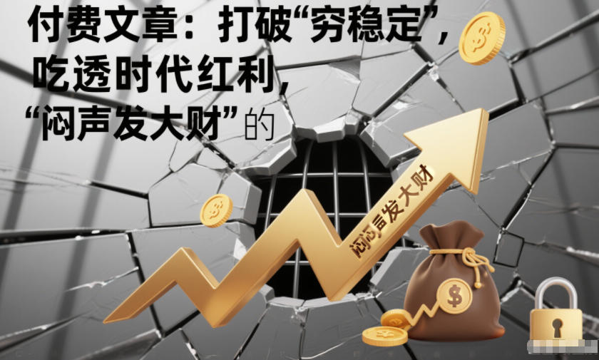 付费文章：打破“穷稳定”，吃透时代红利，“闷声发大财”的终极真谛-佳佳云创网