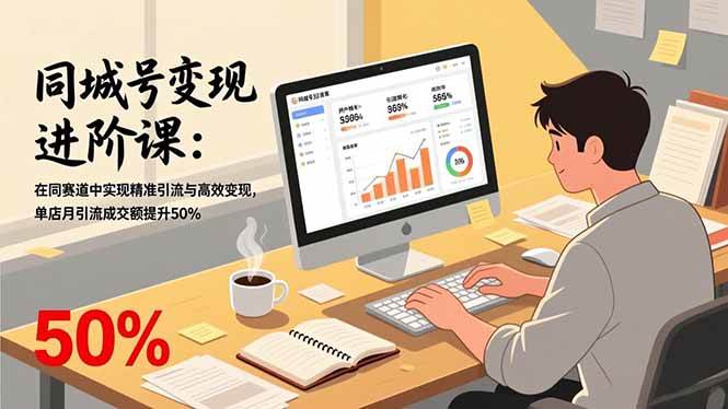 （17015期）同城号变现进阶课：在同城赛道中实现精准引流与高效变现，单店月引流成交额提升50%-佳佳云创网