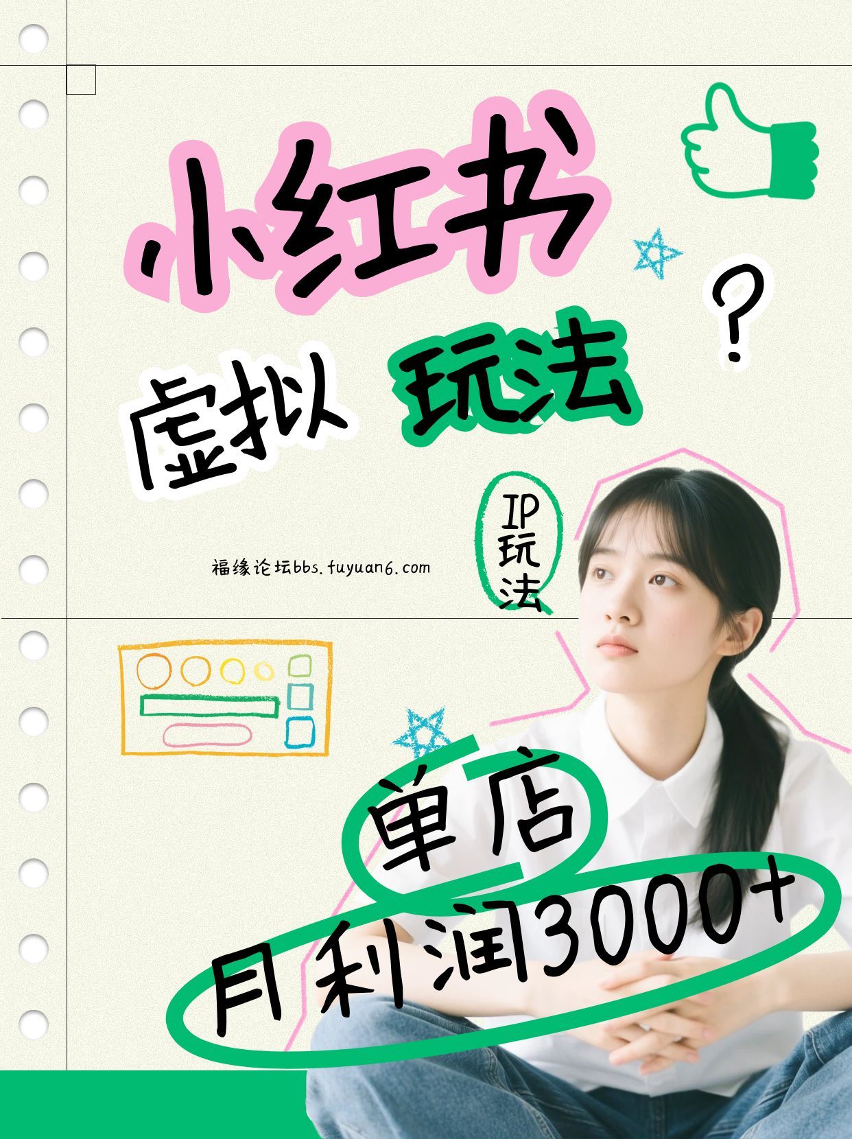 小红书虚拟玩法（铺货流和单品玩法），单店月利润3000+，IP打法+原创商品（0违规）-佳佳云创网