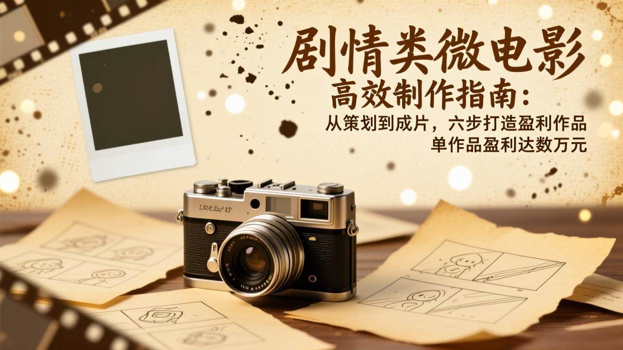 （17086期）剧情类微电影高效制作指南：从策划到成片，六步打造盈利作品，单作品盈利达数万元-佳佳云创网