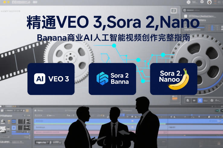 精通VEO 3，Sora 2，Nano Banana商业AI人工智能视频创作完整指南-佳佳云创网