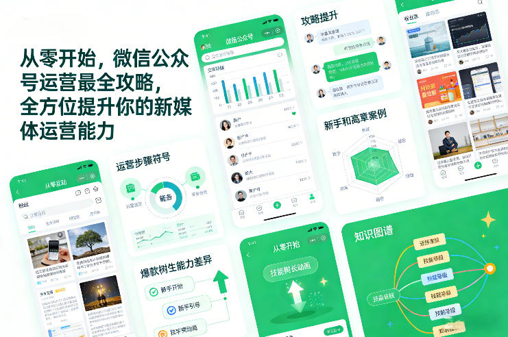 从零开始，微信公众号运营最全攻略，全方位提升你的新媒体运营能力-佳佳云创网