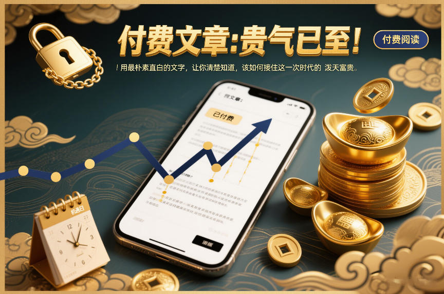 付费文章：贵气已至！用最朴素直白的文字，让你清楚知道，该如何接住这一次时代的泼天富贵-佳佳云创网