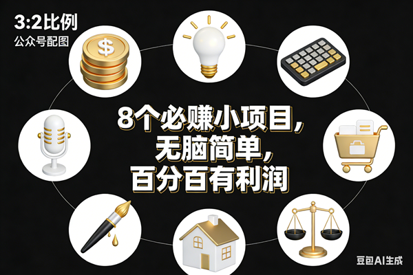 （17101期）8个必赚小项目，无脑简单，百分百有利润，副业首选，日入300+-佳佳云创网