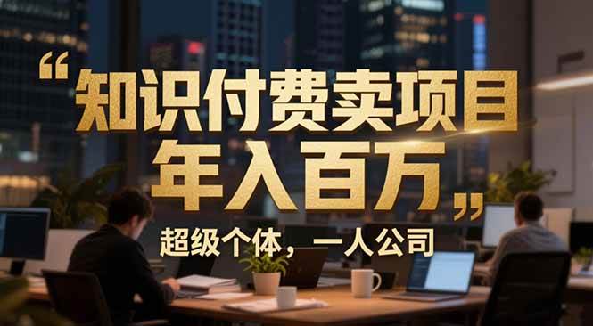 （17134期）从0到年入百万：超级个体实战心得公开，个人IP×精准引流×成交系统全拆解-佳佳云创网