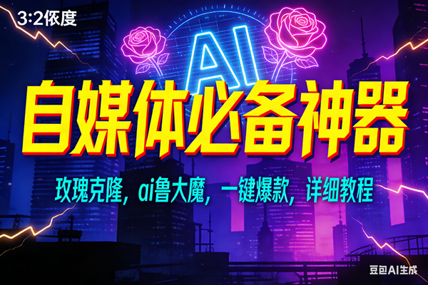 （17136期）玫瑰克隆神器，ai鲁大魔，自媒体必备工具，一键爆款神器，详细教程-佳佳云创网