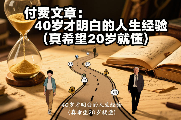 付费文章：40岁才明白的人生经验（真希望20岁就懂）-佳佳云创网