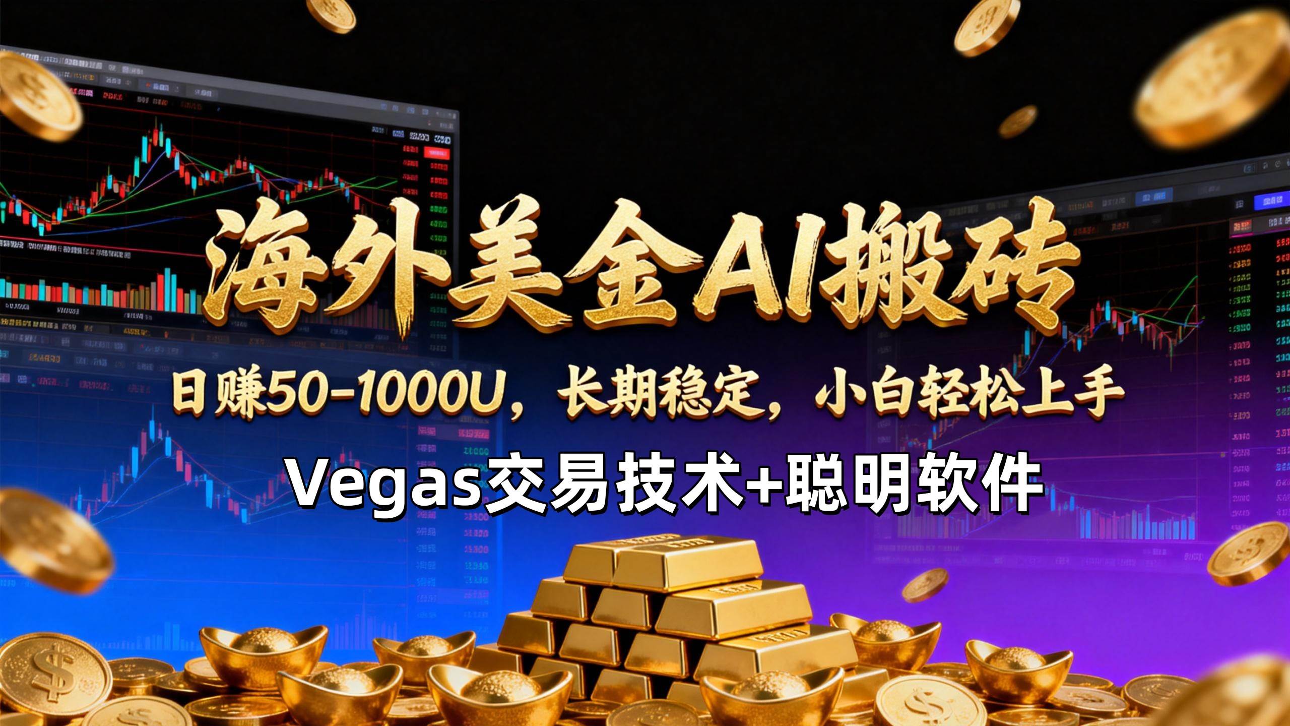 （17143期）【海外美金AI搬砖】Vegas交易技术+聪明软件，日赚50-1000U，长期稳定，小白轻松上手。-佳佳云创网