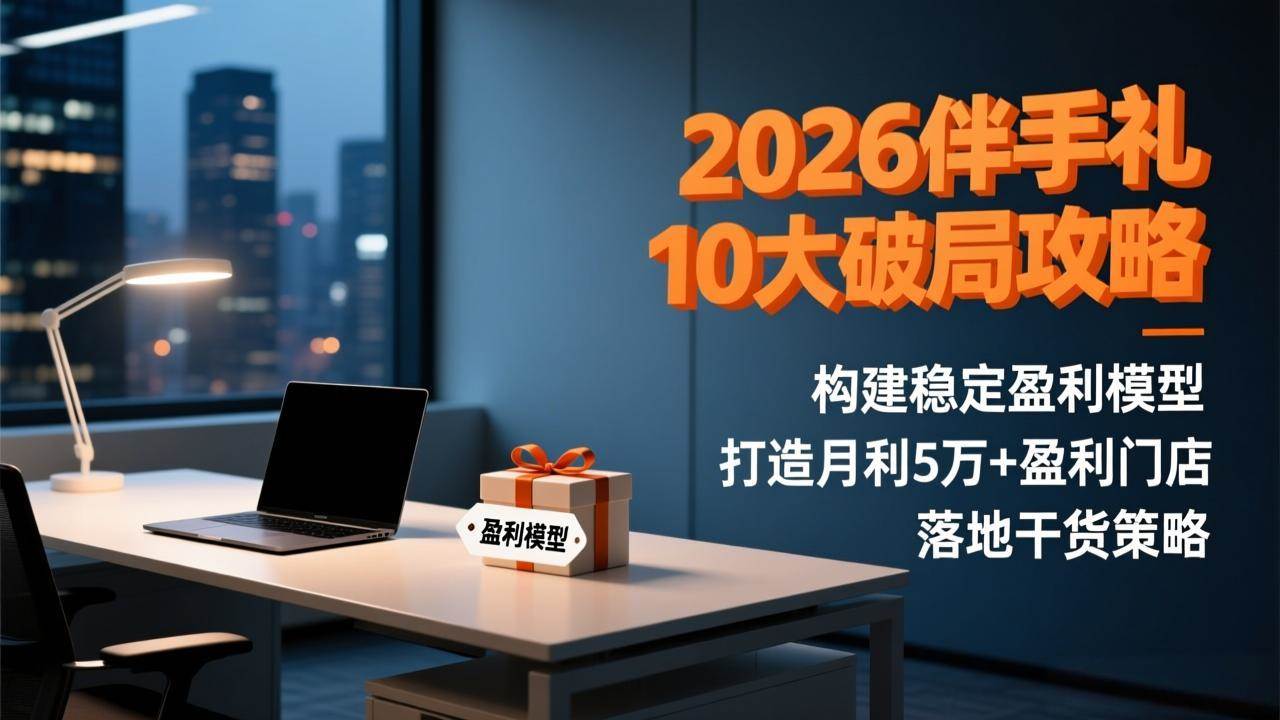 （17191期）2026伴手礼10大破局攻略：构建稳定盈利模型，打造月利5万+盈利门店，落地干货策略-佳佳云创网