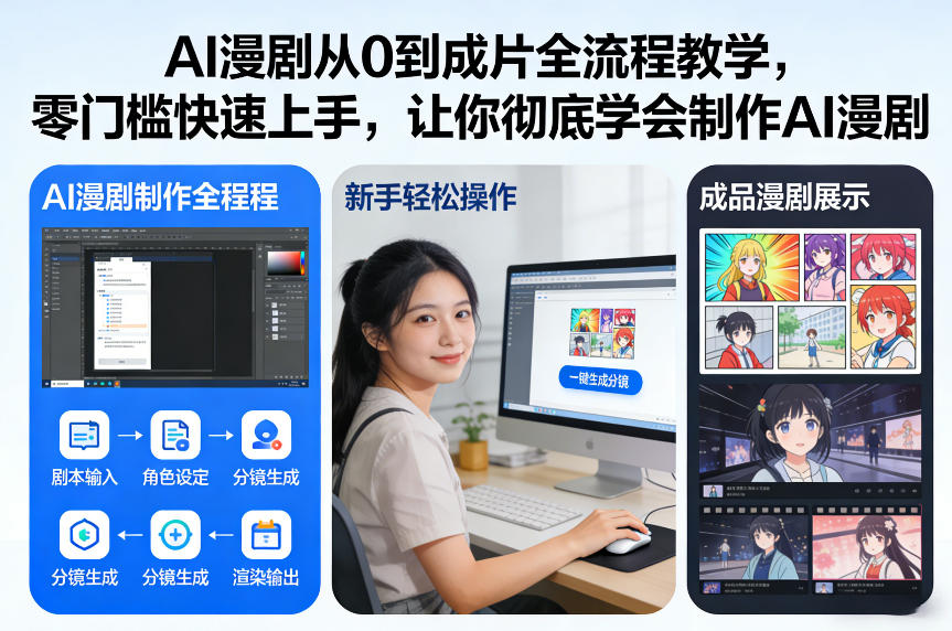 AI漫剧从0到成片全流程教学，零门槛快速上手，让你彻底学会制作AI漫剧【保姆级教程】-佳佳云创网