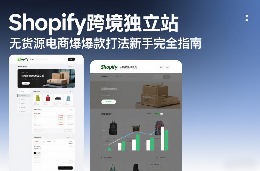 Shopify跨境独立站无货源电商爆款打法新手完全指南-佳佳云创网