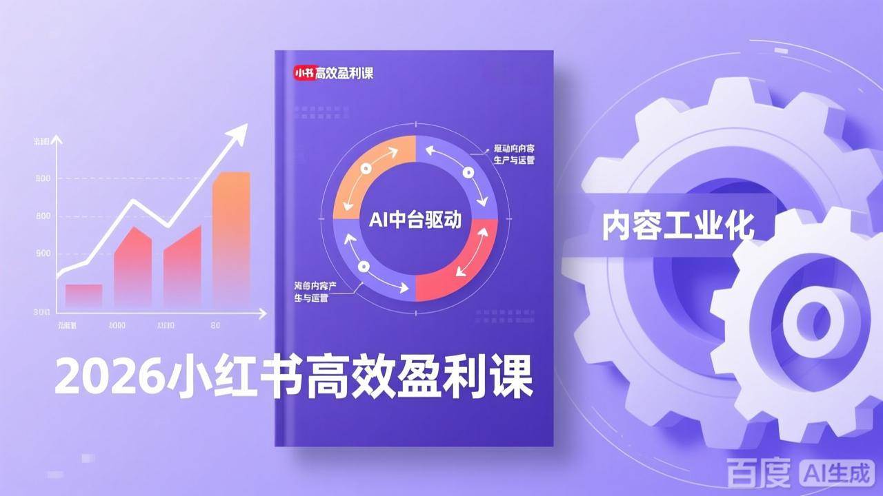 （17291期）2026小红书高效盈利课，流量双引擎+内容工业化+AI中台驱动，构建可复制的千万级营收模型-佳佳云创网