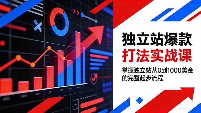 （17322期）独立站爆款打法实战课，掌握独立站从0到1000美金的完整起步流程-佳佳云创网