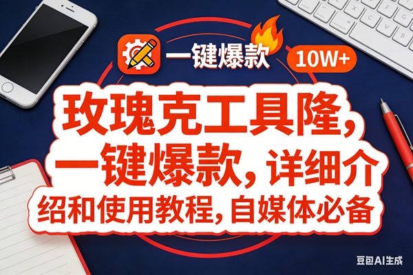 （17352期）玫瑰克隆工具，ai鲁大魔，自媒体必备神器，一键爆款神器，详细教程。-佳佳云创网
