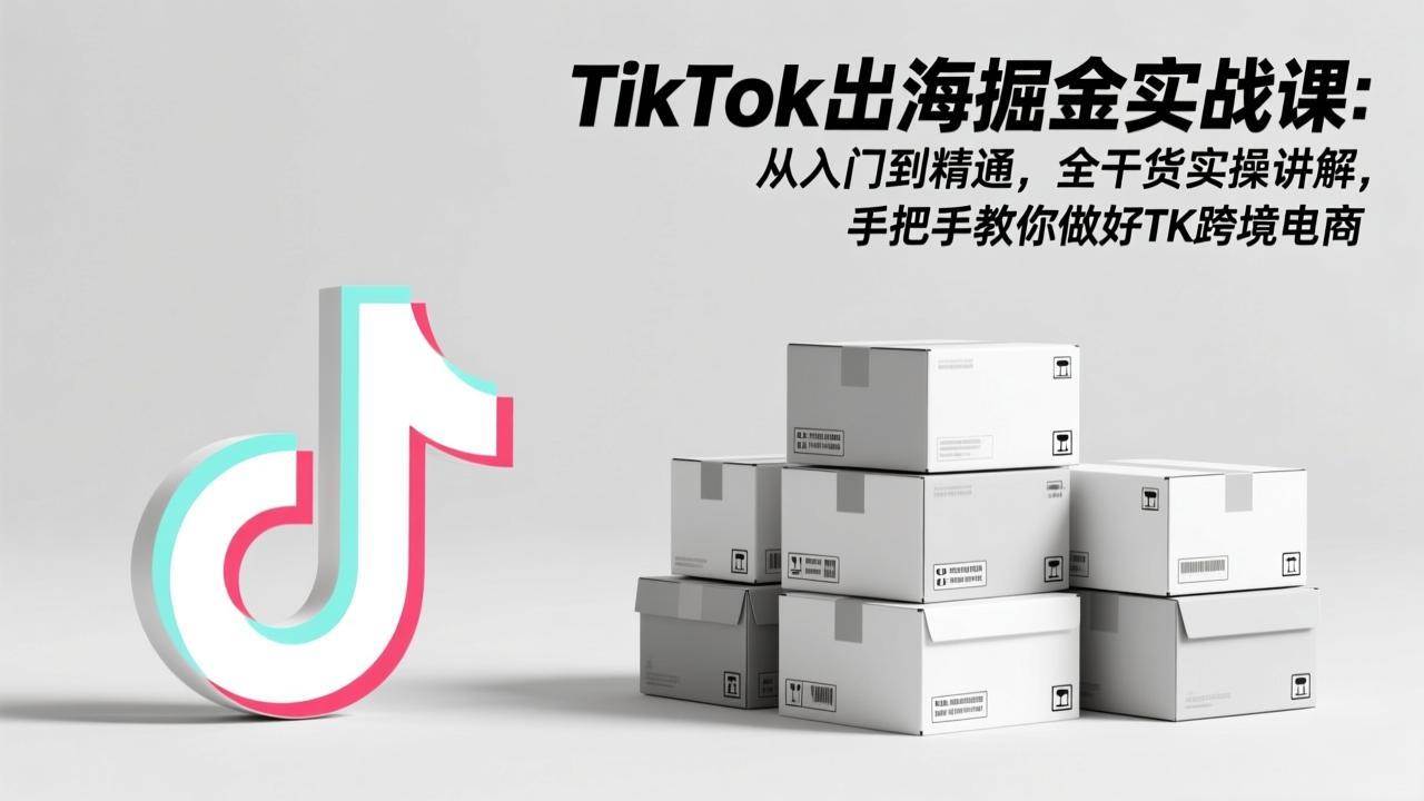 （17368期）TikTok出海掘金实战课：从入门到精通，全干货实操讲解，手把手教你做好TK跨境电商-佳佳云创网