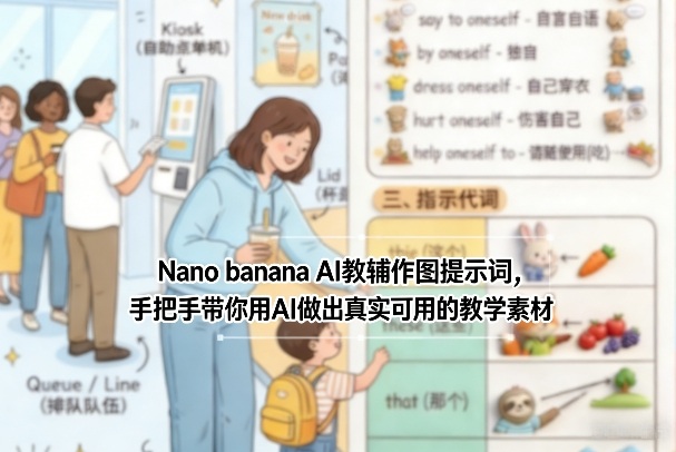Nano banana AI教辅作图提示词，手把手带你用AI做出真实可用的教学素材-佳佳云创网
