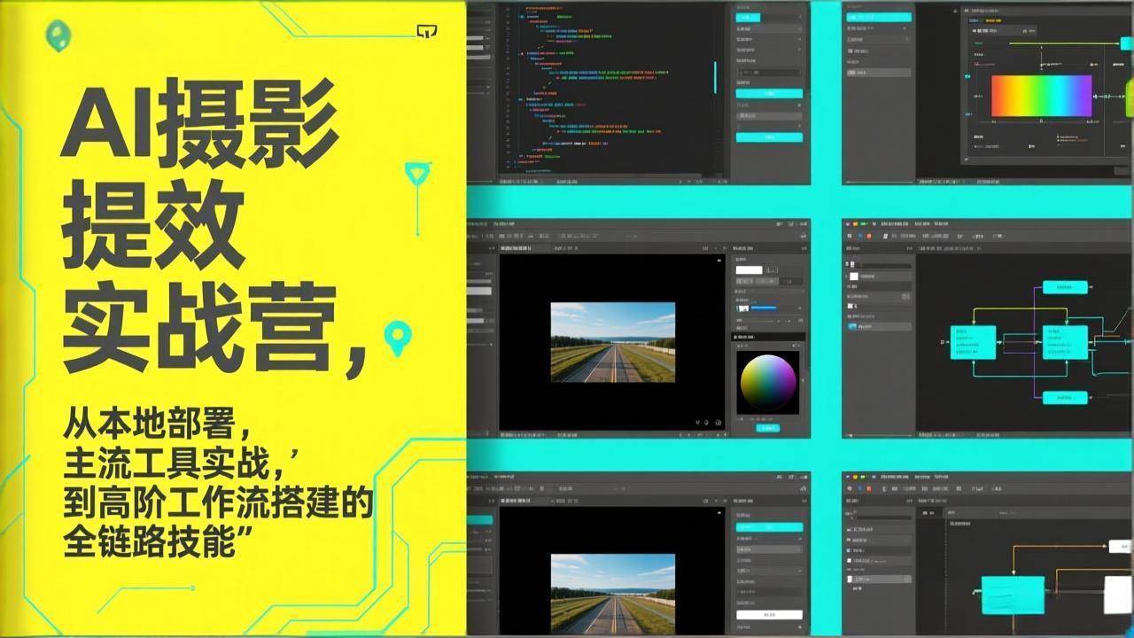 （17393期）AI+摄影提效实战营，从本地部署，主流工具实战，到高阶工作流搭建的全链路技能-佳佳云创网