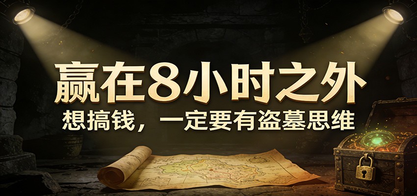 公众号付费文章《赢在8小时之外，想搞钱，一定要有盗墓思维》-佳佳云创网