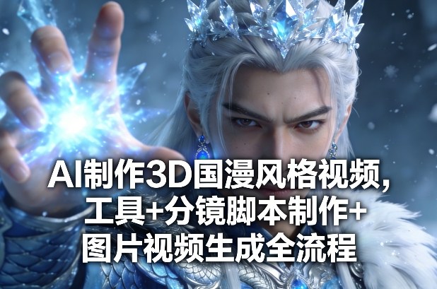 AI制作3D国漫风格视频，工具+分镜脚本制作+图片视频生成全流程-佳佳云创网