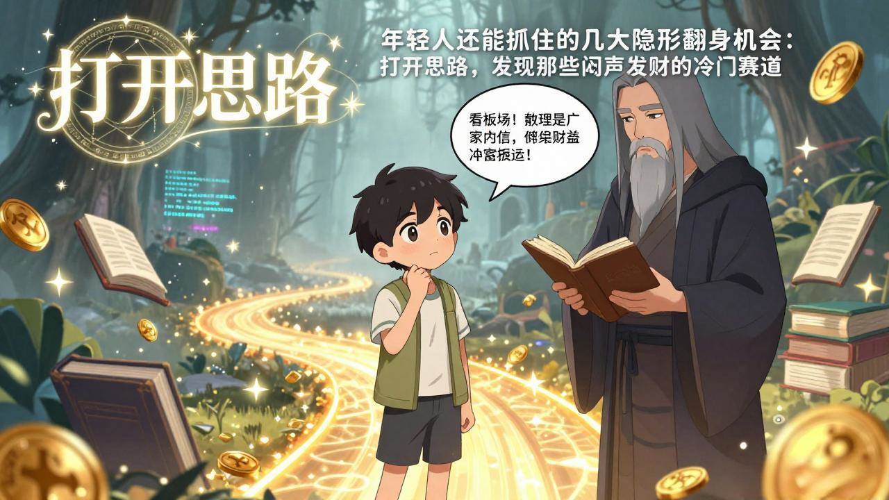 （17471期）付费文1+2：年轻人还能抓住的几大隐形翻身机会：打开思路，发现那些闷声发财的冷门赛道-佳佳云创网